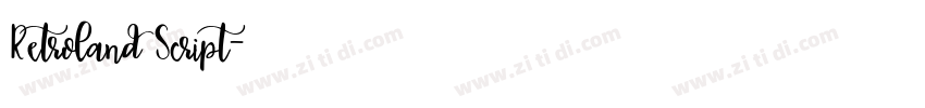Retroland Script字体转换 Retroland Script字体转换